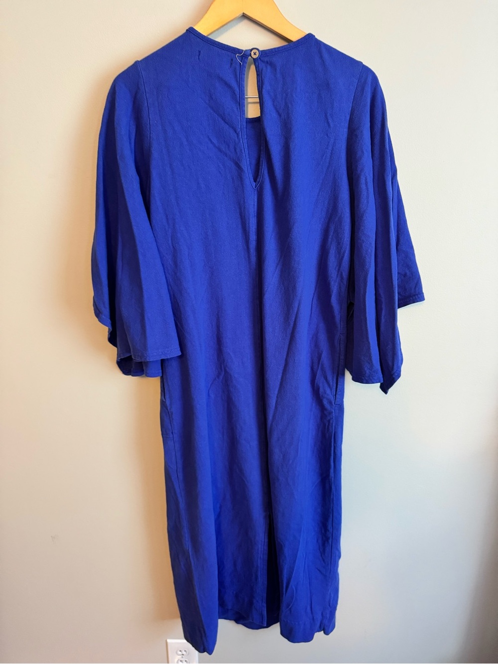 Free people free-est Briar midi dress large blue used - Picture 6 of 11
